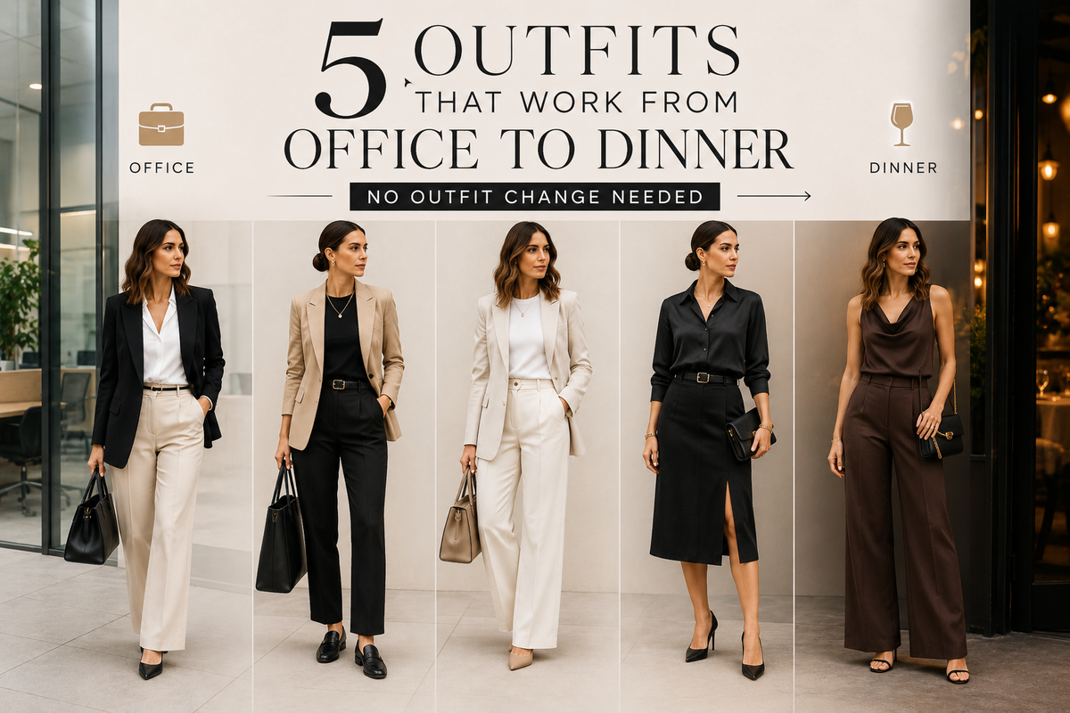 5 Outfits That Work from Office to Dinner - No Outfit Change Needed