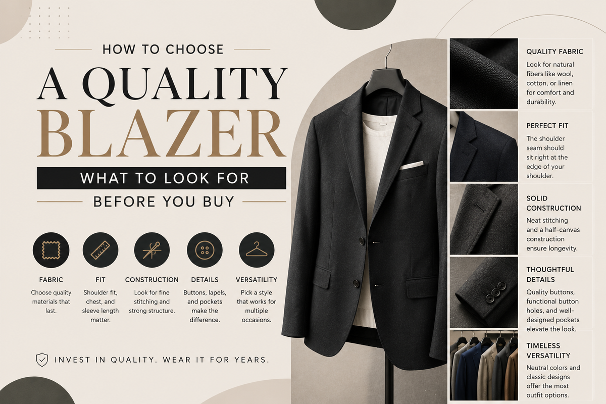 How to Choose a Quality Blazer: What to Look for Before You Buy