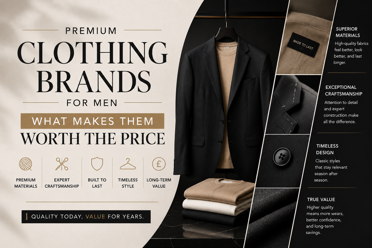 Premium Clothing Brands for Men: What Makes Them Worth the Price