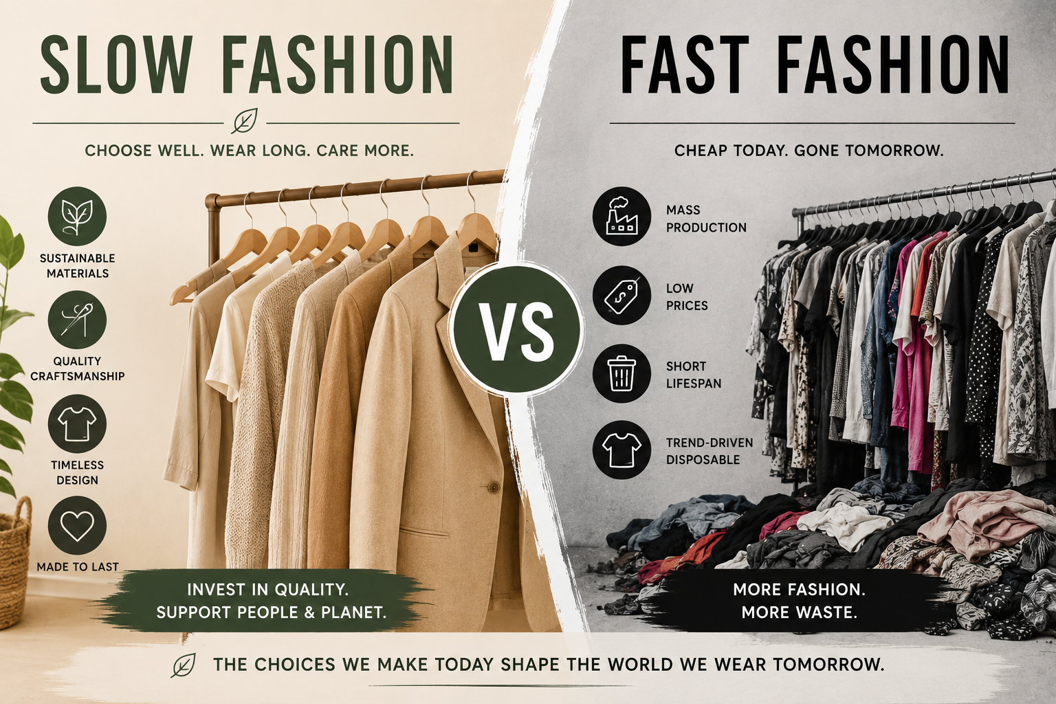 Slow Fashion vs Fast Fashion: Why the Clothes You Wear Outlast the Moment