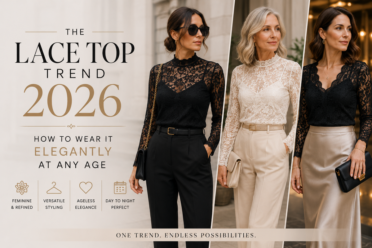The Lace Top Trend 2026: How to Wear It Elegantly at Any Age