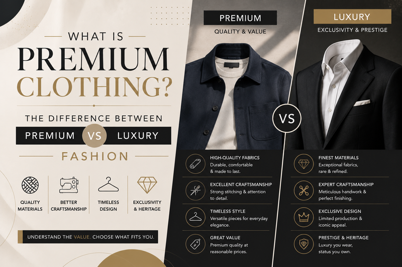 What Is Premium Clothing? The Difference Between Premium and Luxury Fashion