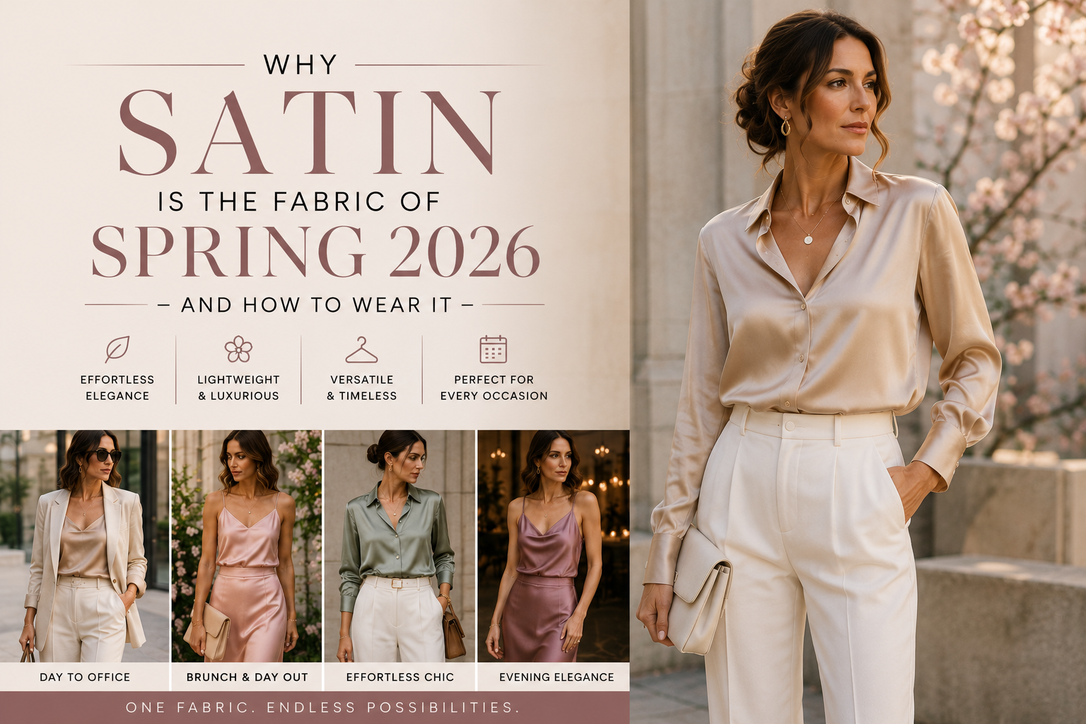 Why Satin Is the Fabric of Spring 2026 - and How to Wear It