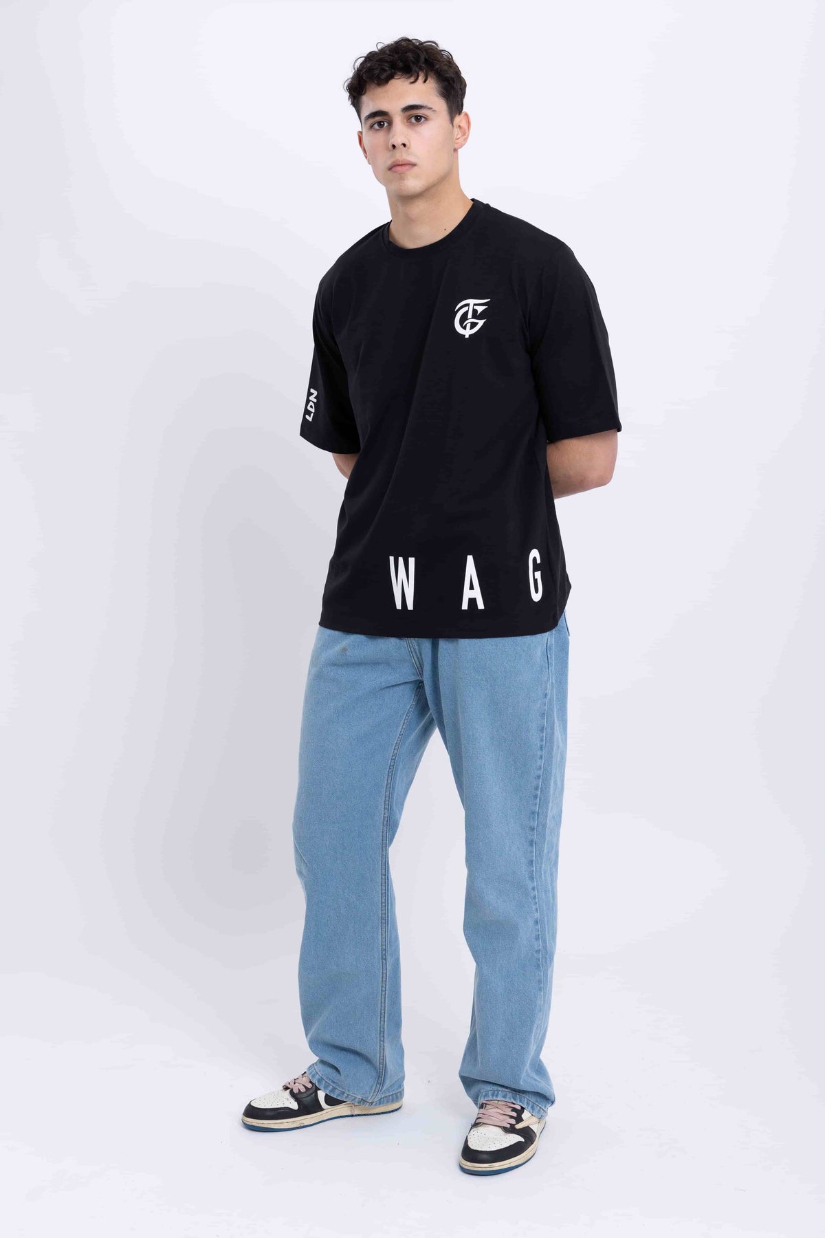 WAGWAN T-Shirt for Men | Classic Black Tee Style
