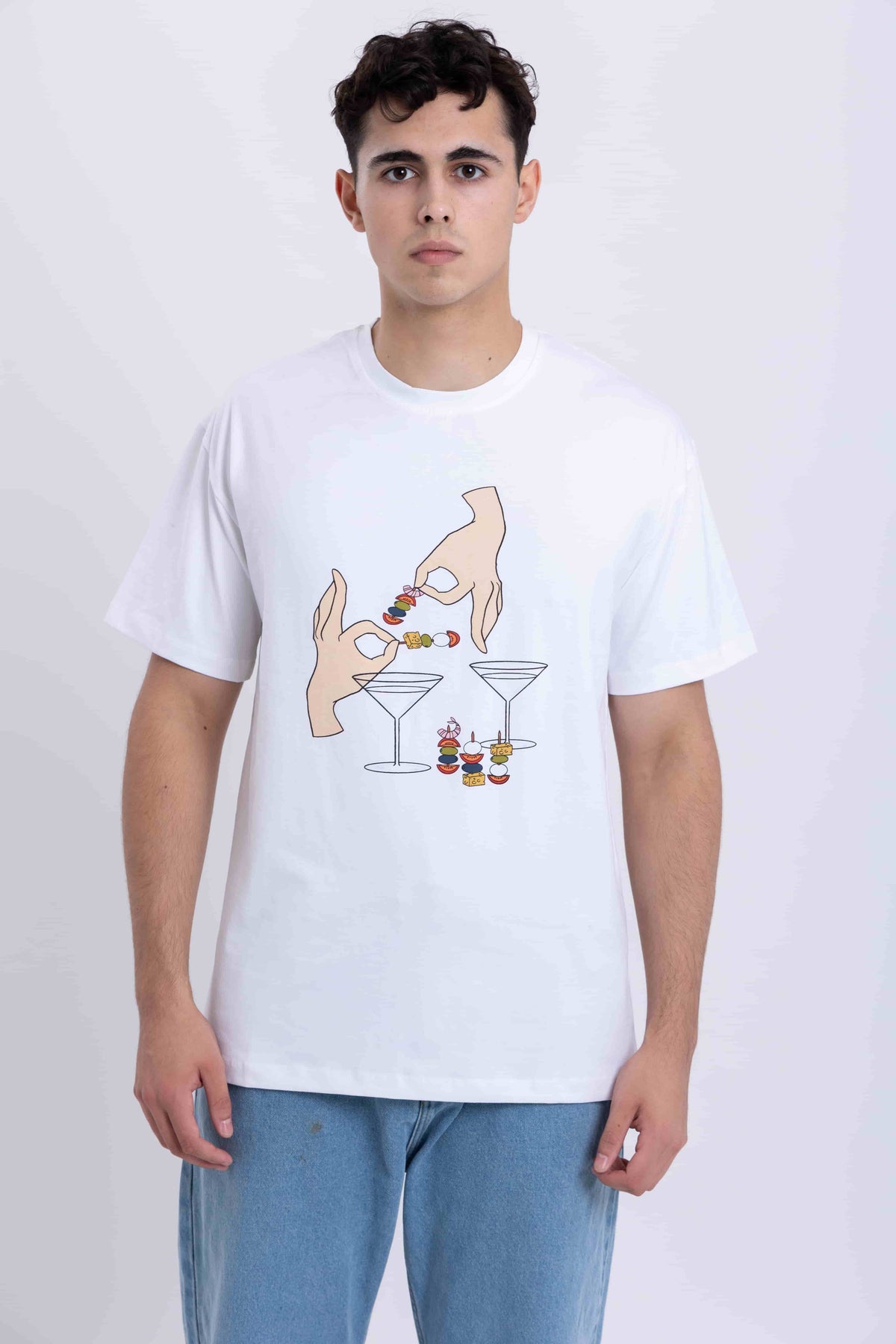 Mixed Feelings T-Shirt for Men | Casual White Tee Style