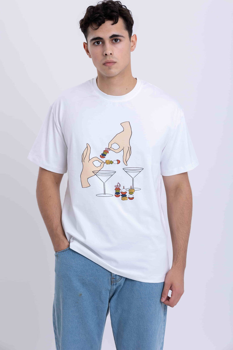 Mixed Feelings T-Shirt for Men | Casual White Tee Style