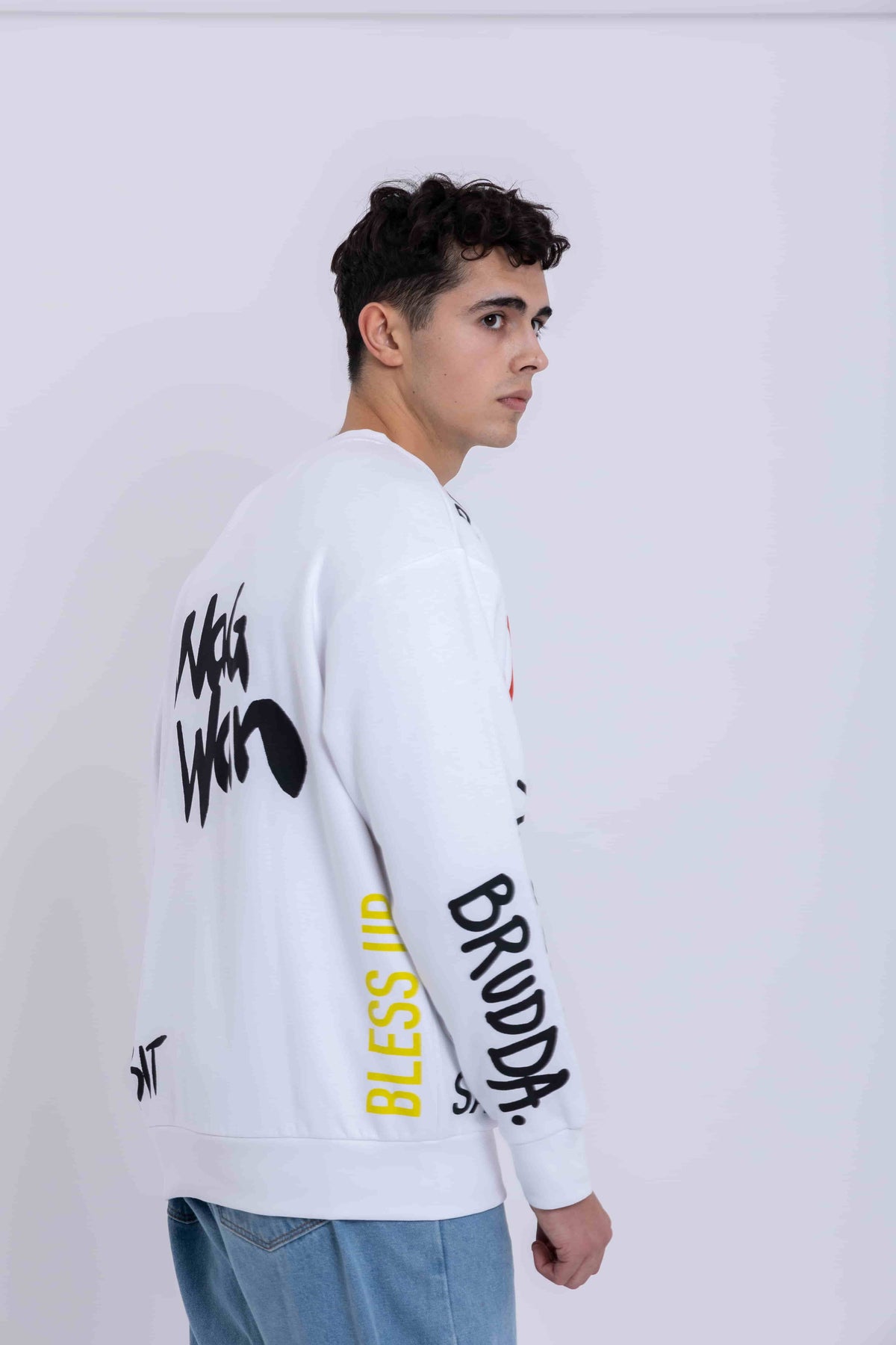 Mother Tongue Sweatshirt for Men | Classic White Style