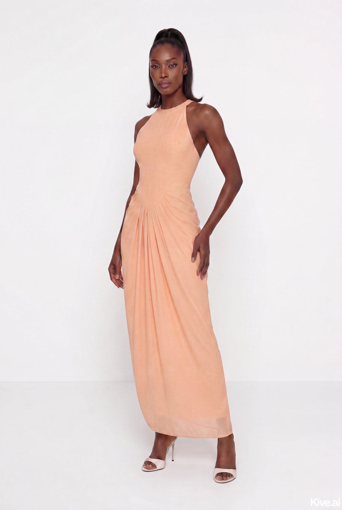 Peach Maxi Dress