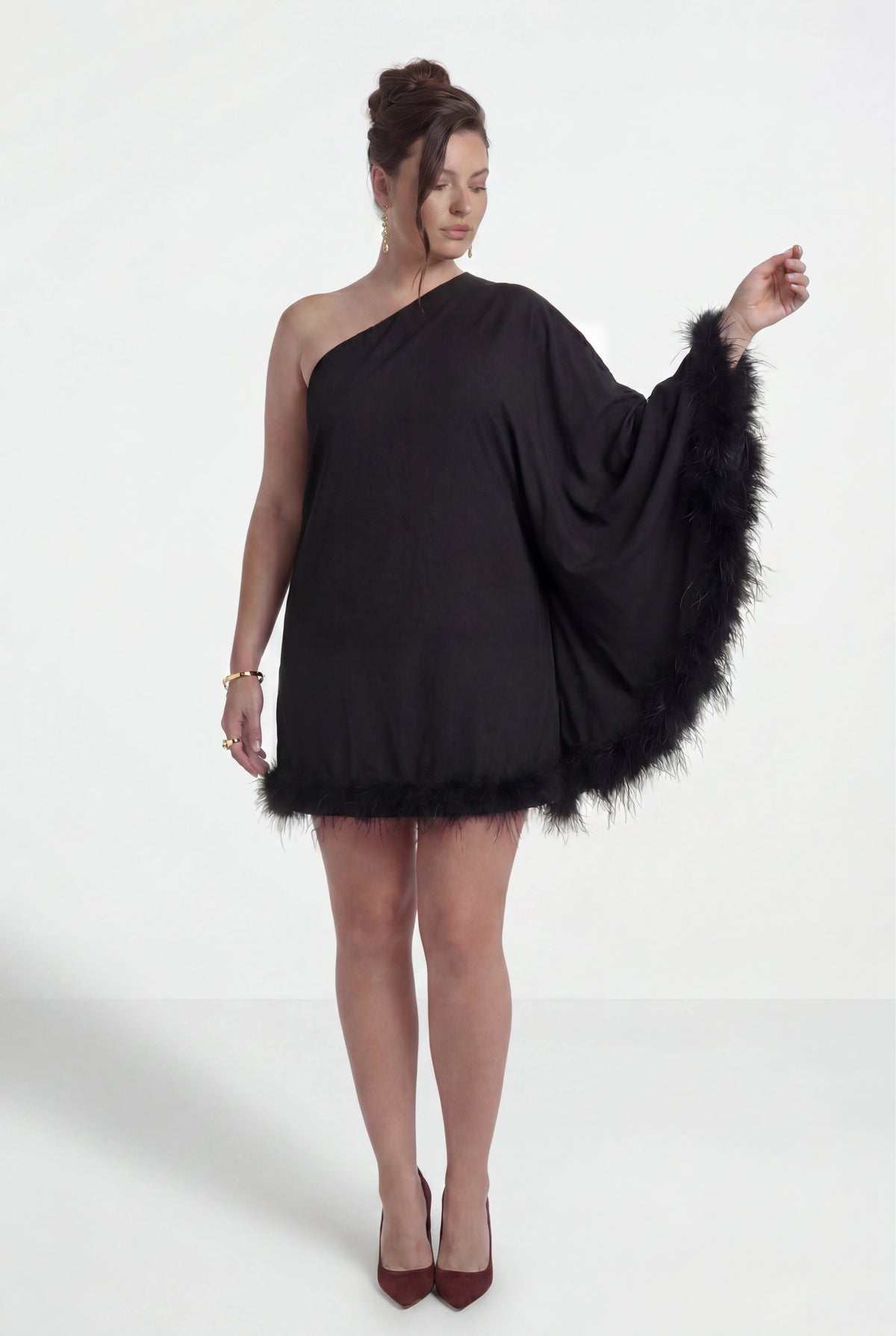 One Shoulder Evening Dress