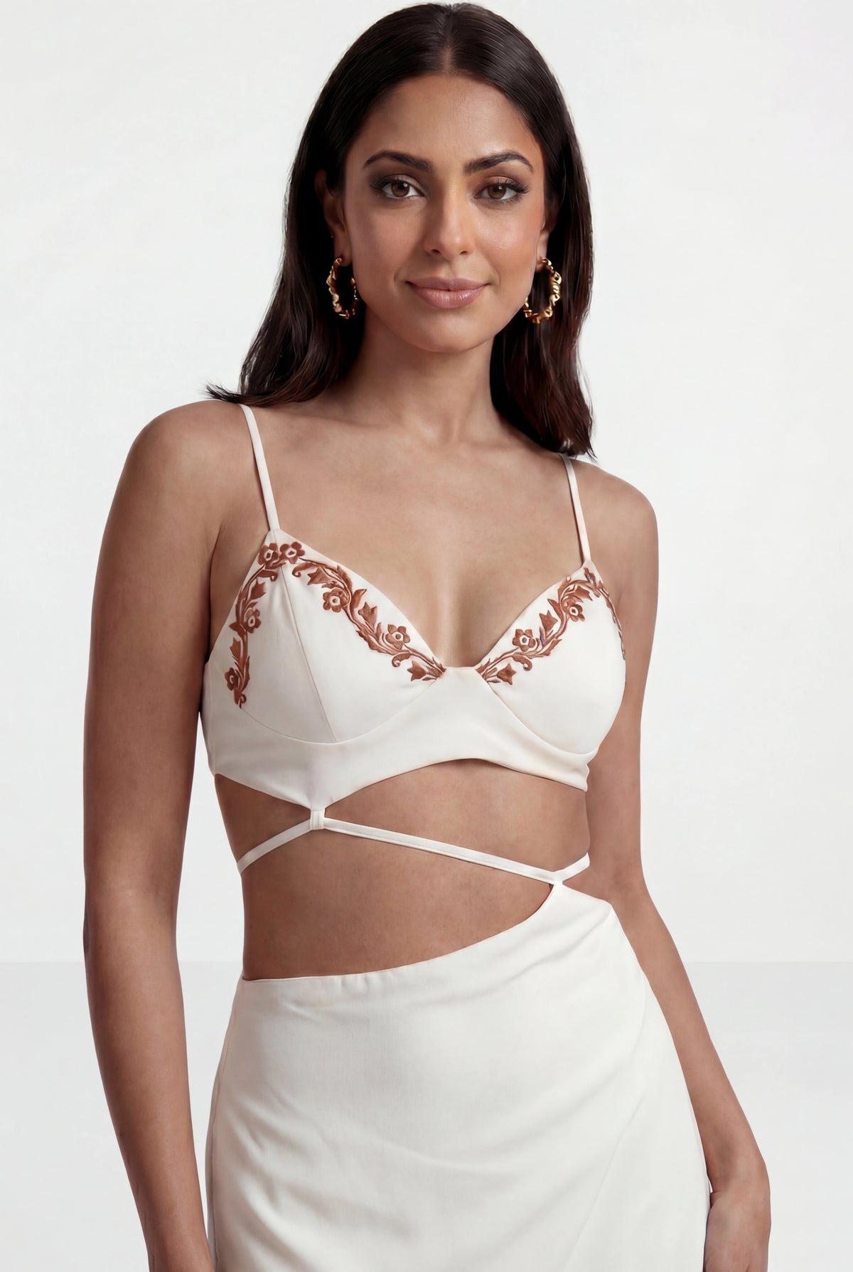 White Embroidered Summer Dress