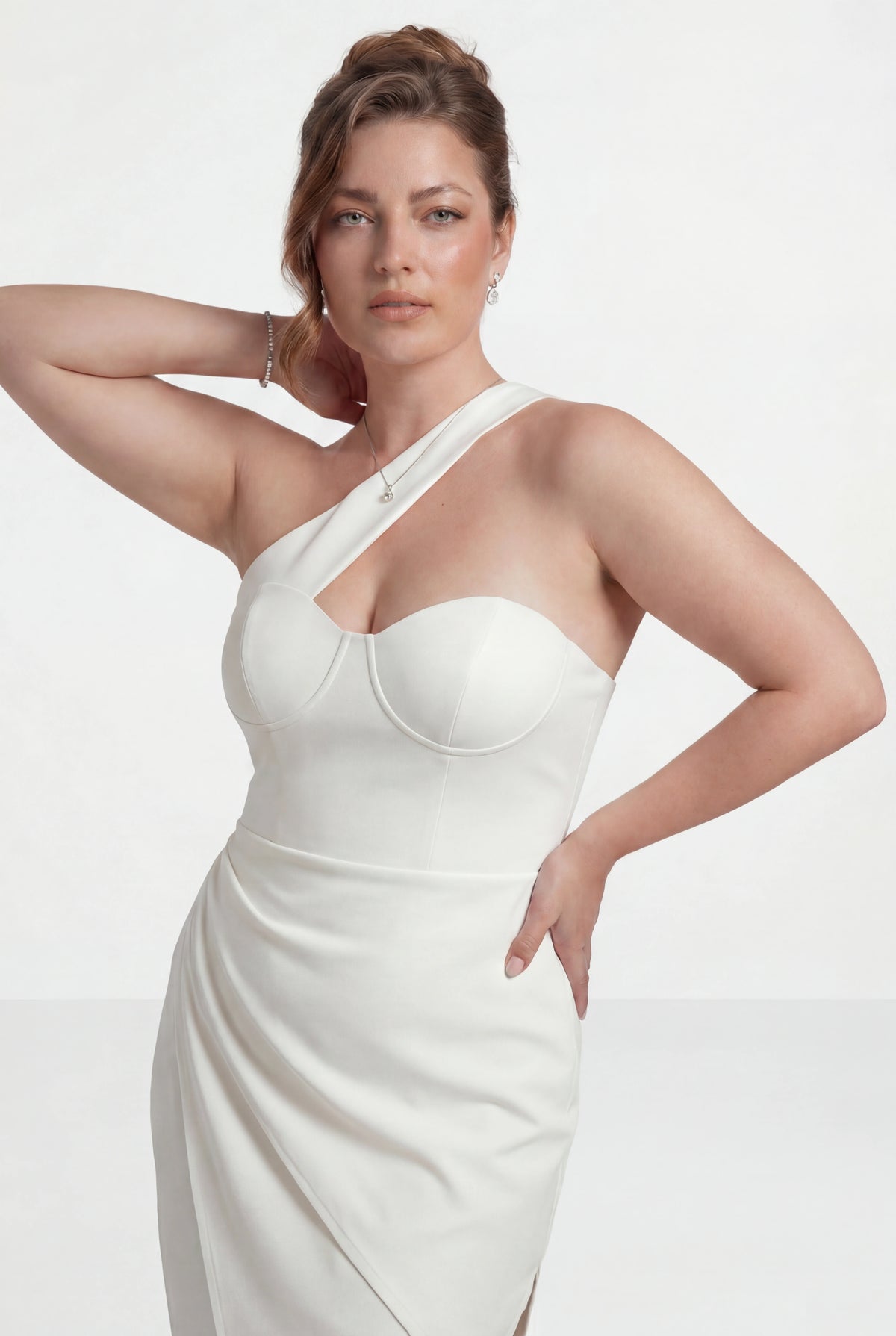 White One Shoulder Dress