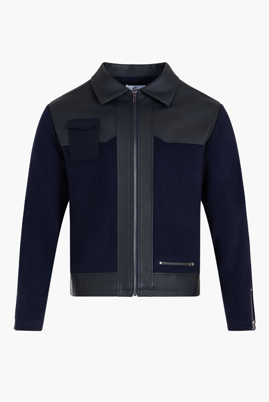 Outerwear Herringbone Pocket-Style Jacket