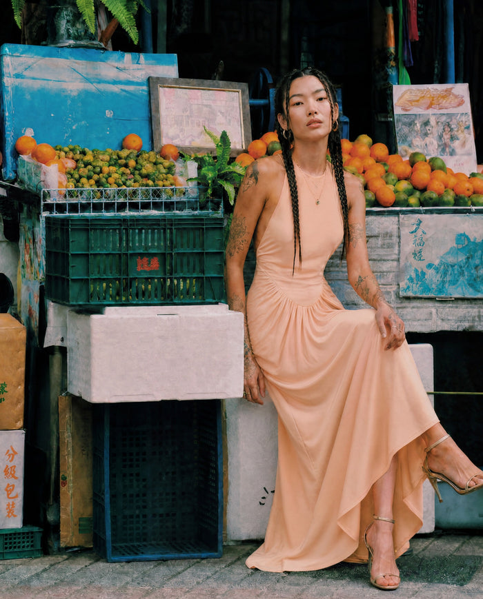 Peach Maxi Dress