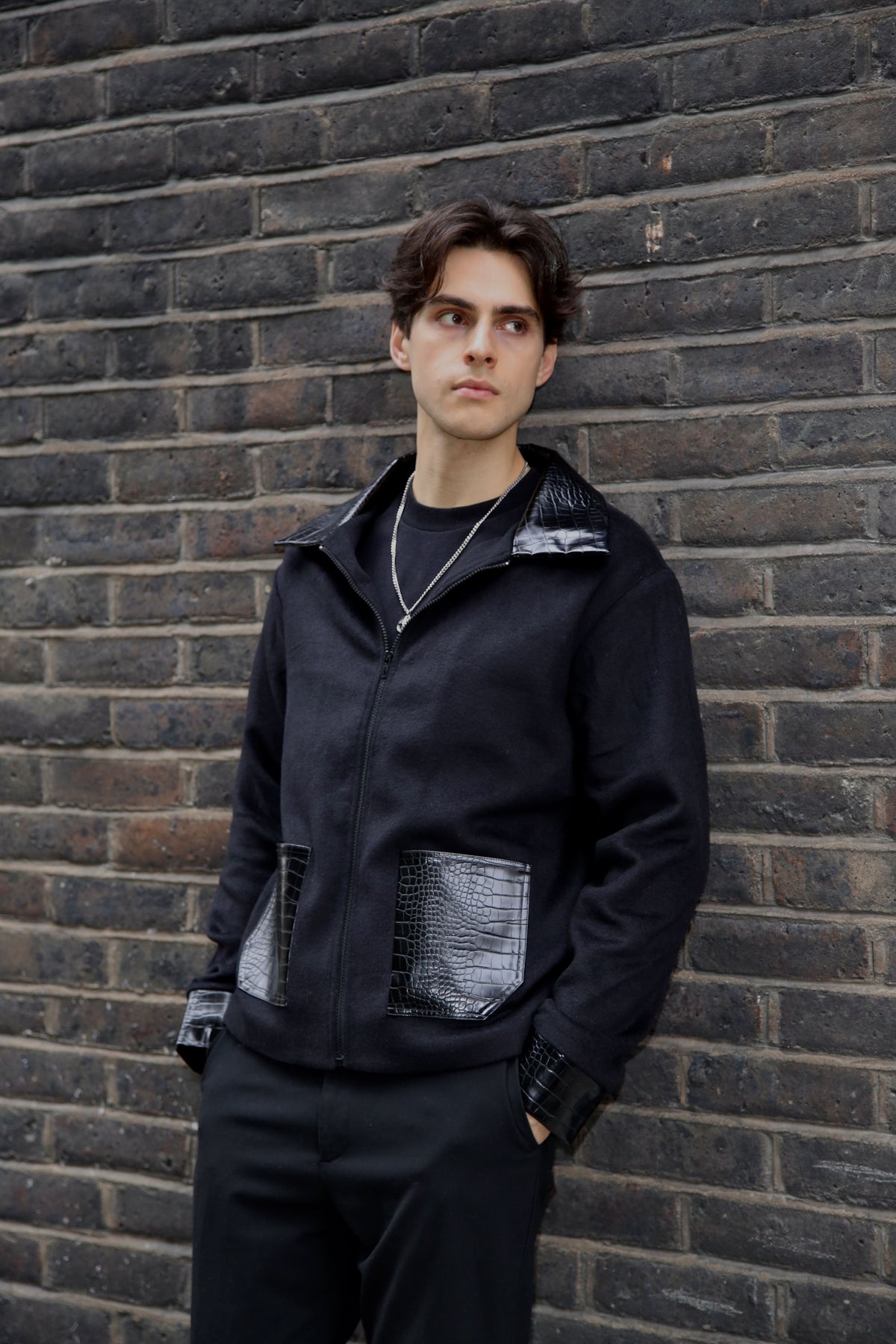 Cavalier Black Casual Jacket for Men