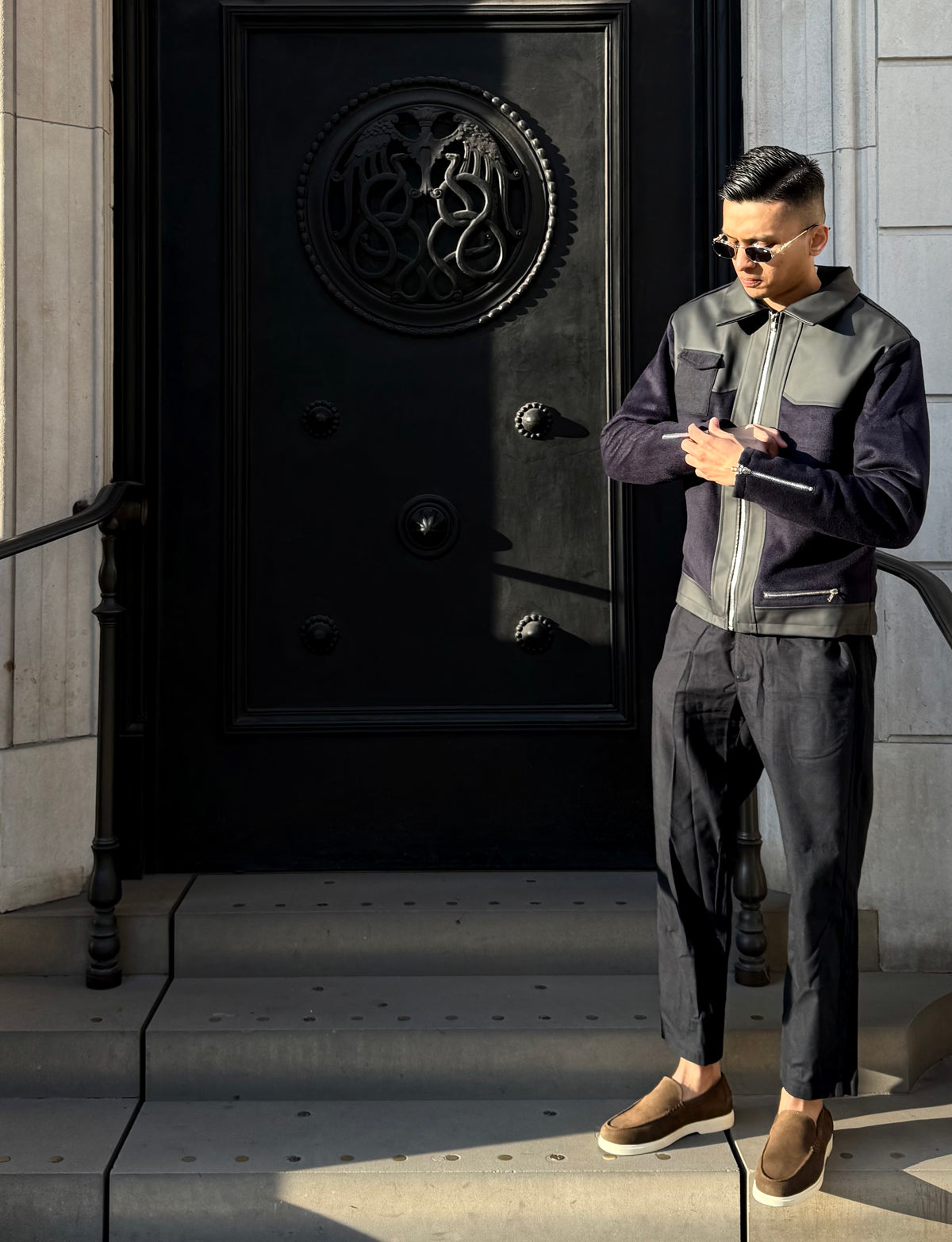 Herringbone Pocket-Style Outerwear - Jacket For Men