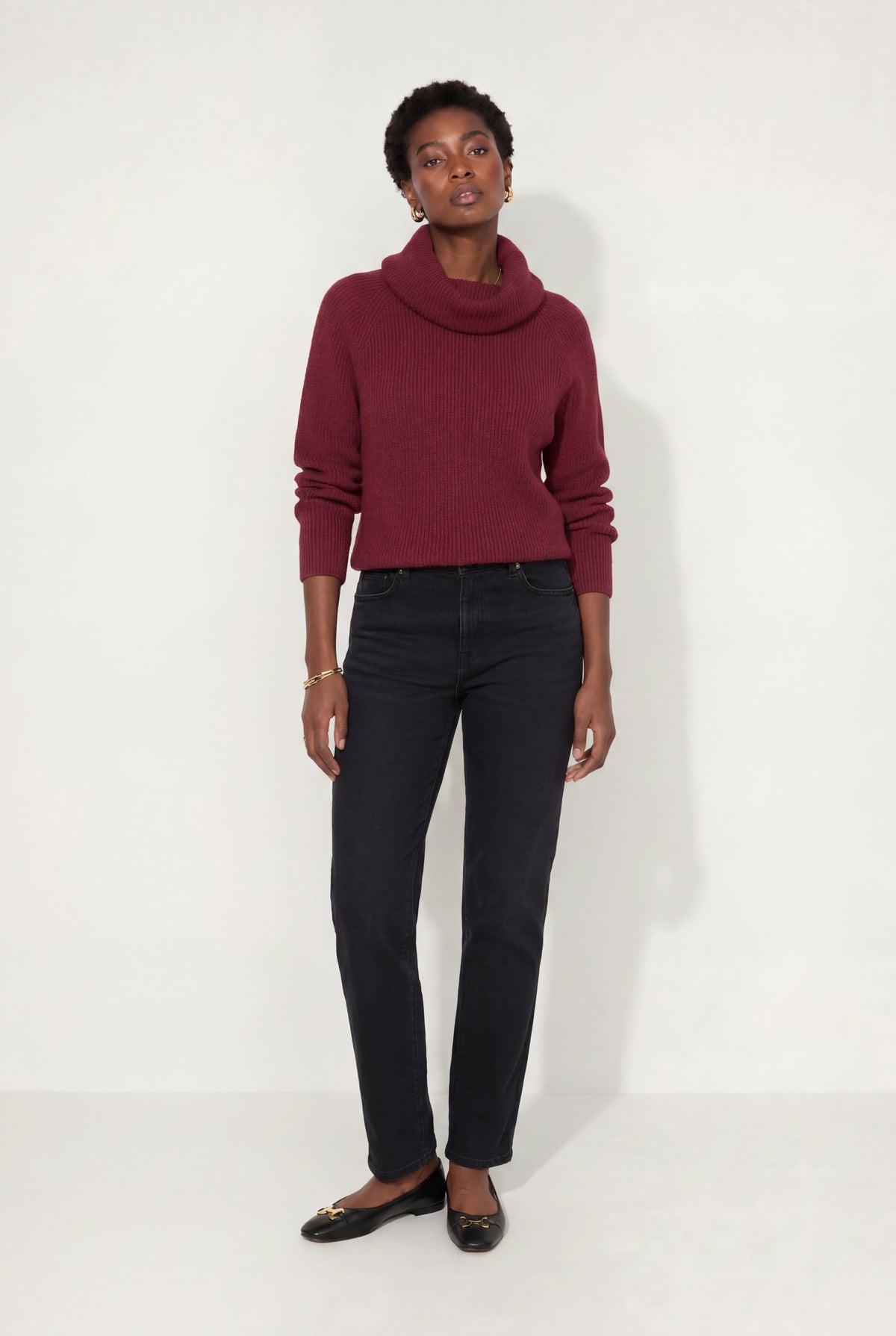 Turtleneck Knit Sweater