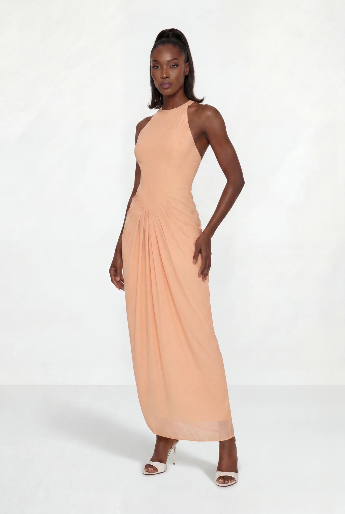 Peach Maxi Dress