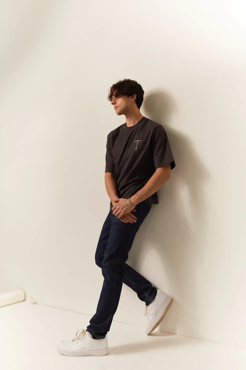 Look Again T-Shirt for Men | Casual Grey Tee Style