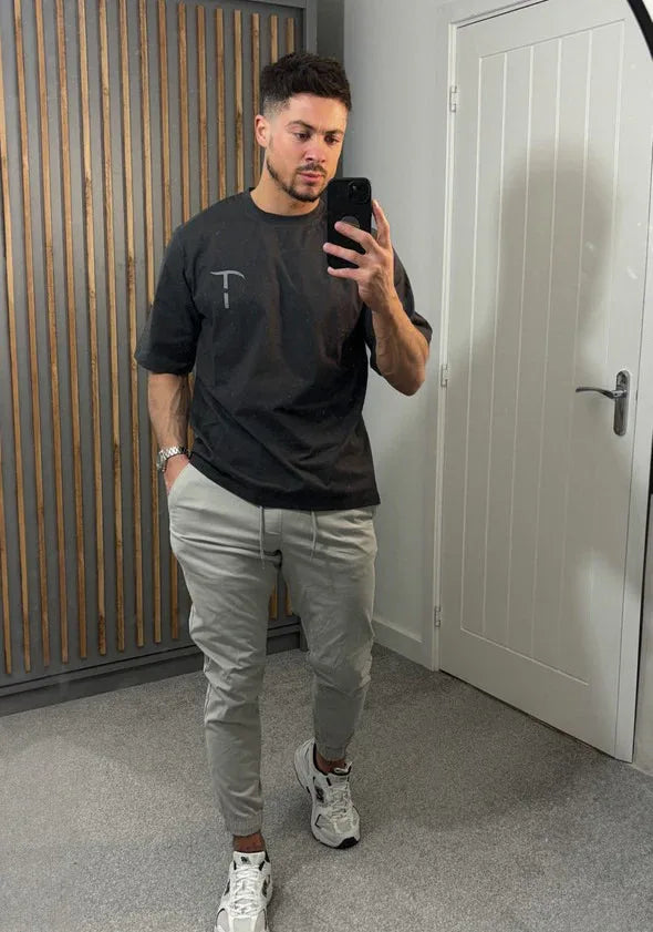 Look Again T-Shirt for Men | Casual Grey Tee Style