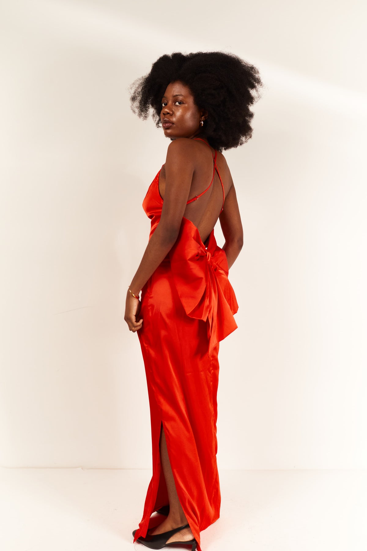 CallMeScarlet Maxi Dress for Women | Backless Bow Style