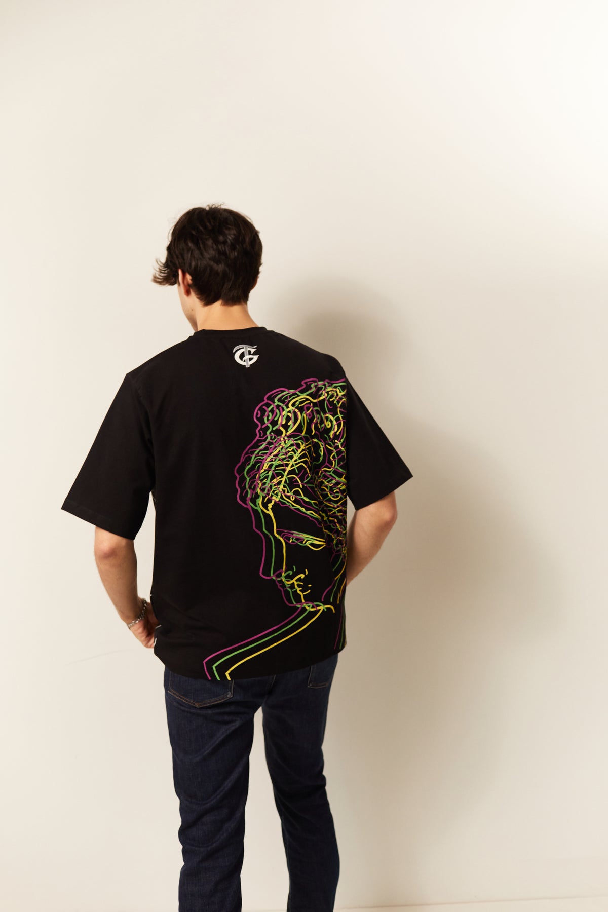 Saint of the Streets Neon Print T-Shirt Men UK | GT Fashion