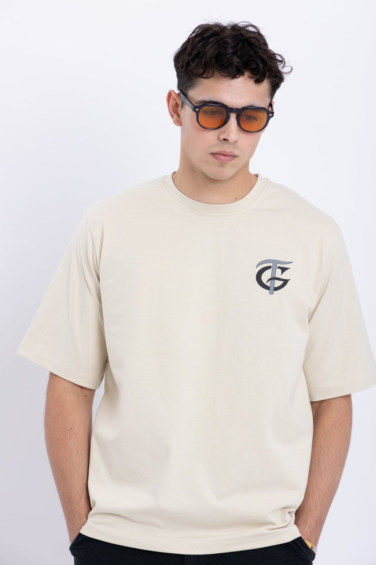 Soil & Soul T-Shirt for Men | Beige Casual Tee Style