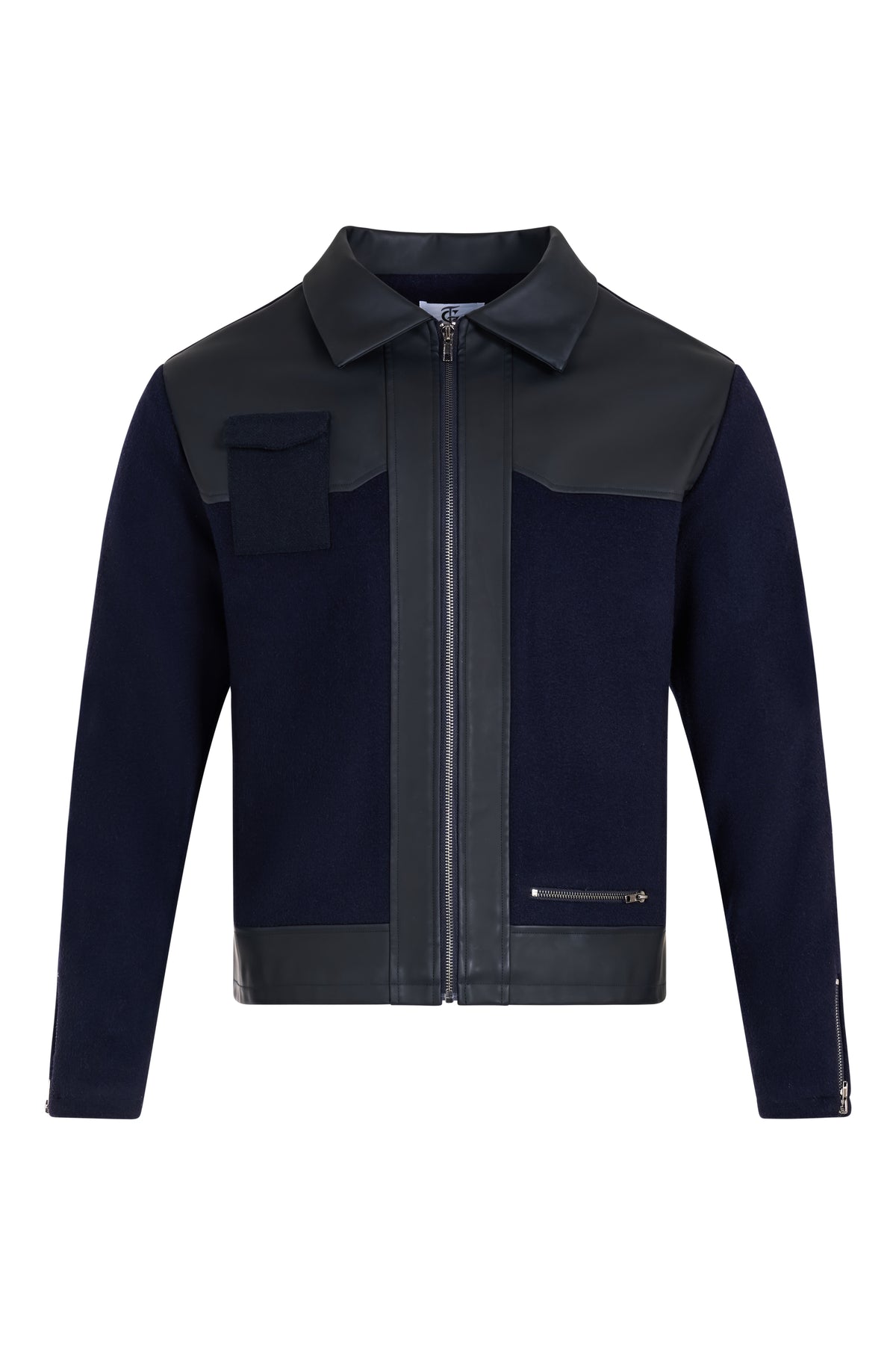 Outerwear Herringbone Pocket-Style Jacket